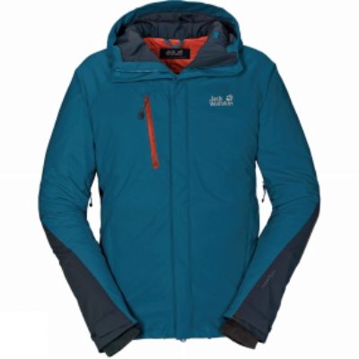 Jack Wolfskin Mens Troposphere Down Fibre O2+ Jacket Moroccan Blue